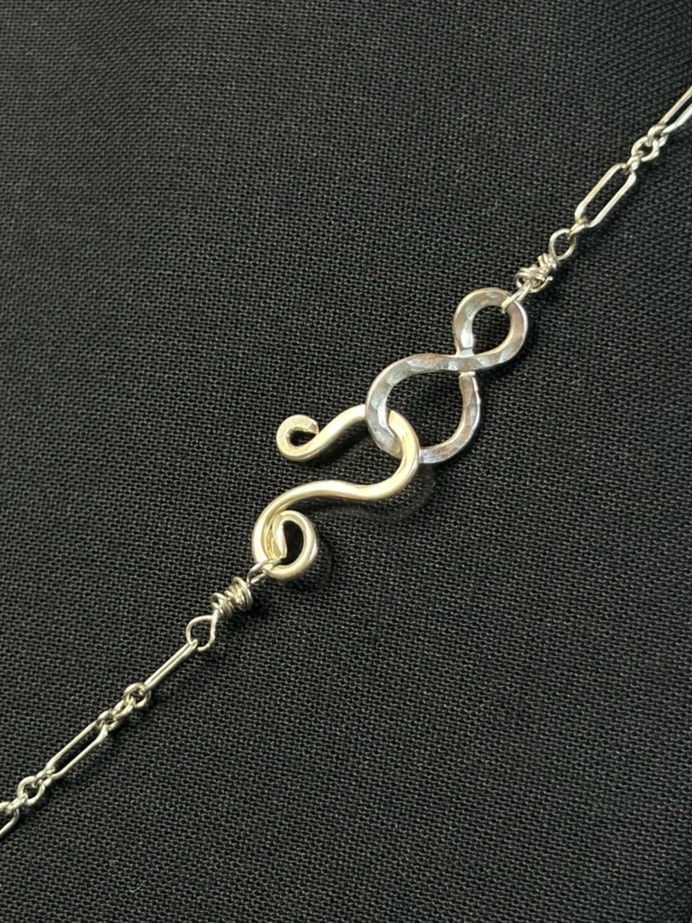 Sterling Silver Amethyst Artisan Hand Crafted Necklace - Picture 5 of 7